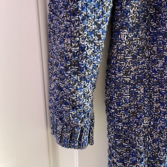 Leo & Nicole Blue Knitted Cardigan - Picture 4 of 5